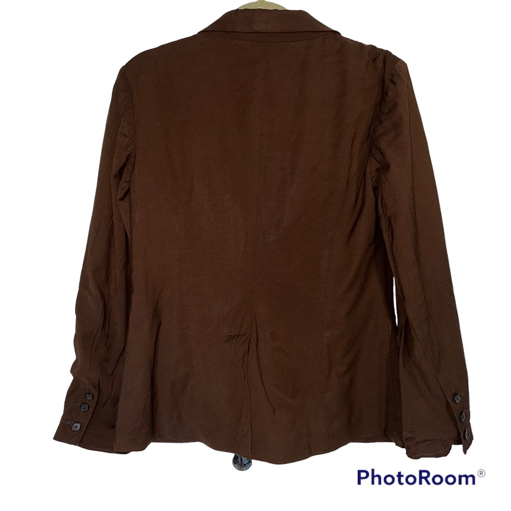 Diane von furstenberg blazer brown size 6 - Picture 2 of 5